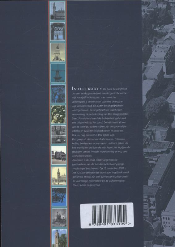 Achterkant van De geschiedenis van de Haagse archipel en Willemsparkbuurt