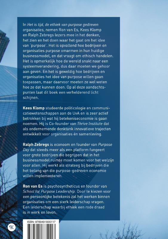 Achterkant van Het is tijd