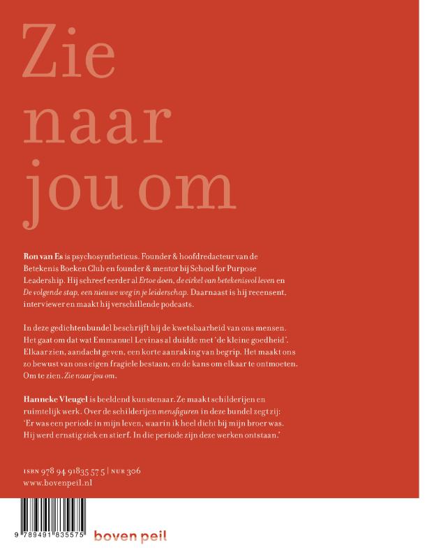 Achterkant van Zie naar jou om
