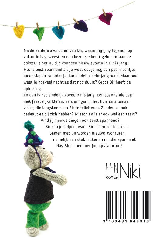 Achterkant van Ik ben Bir en ik ben jarig