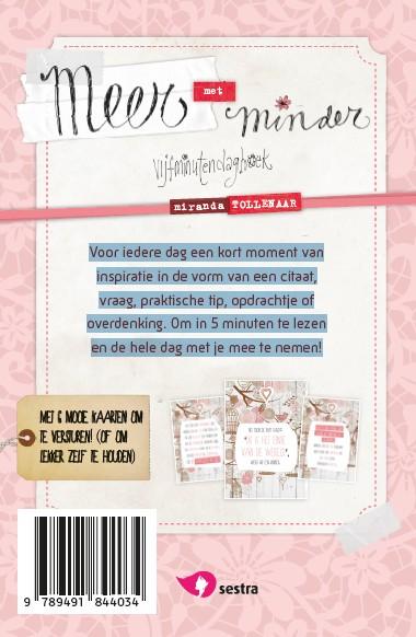 Achterkant van Meer met minder
