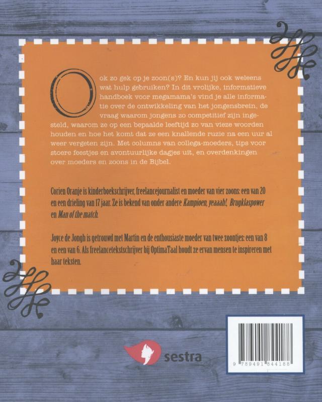 Achterkant van Megamama's en superzonen