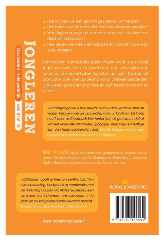Achterkant van Jongleren