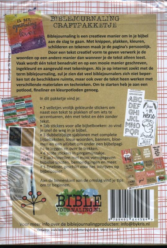 Achterkant van Bible journaling