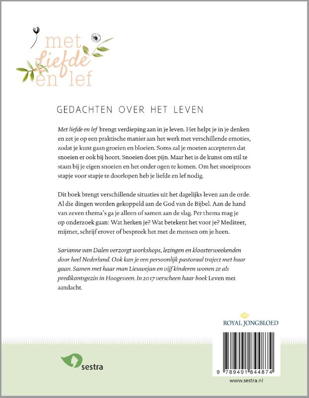 Achterkant van Met liefde en lef