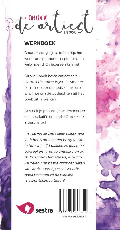 Achterkant van Ontdek de artiest in jou