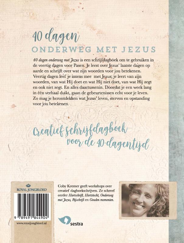 Achterkant van 40 dagen onderweg met Jezus