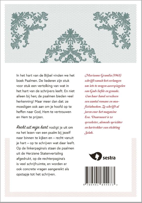 Achterkant van Recht uit mijn hart