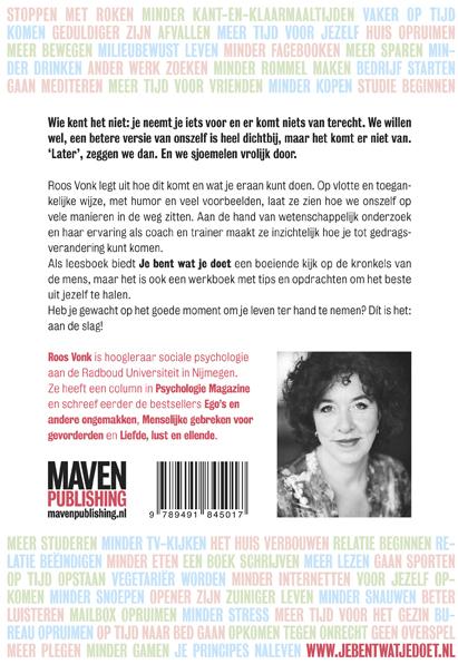 Achterkant van Je bent wat je doet
