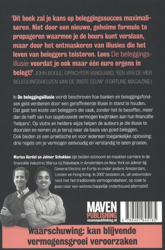 Achterkant van De beleggingsillusie