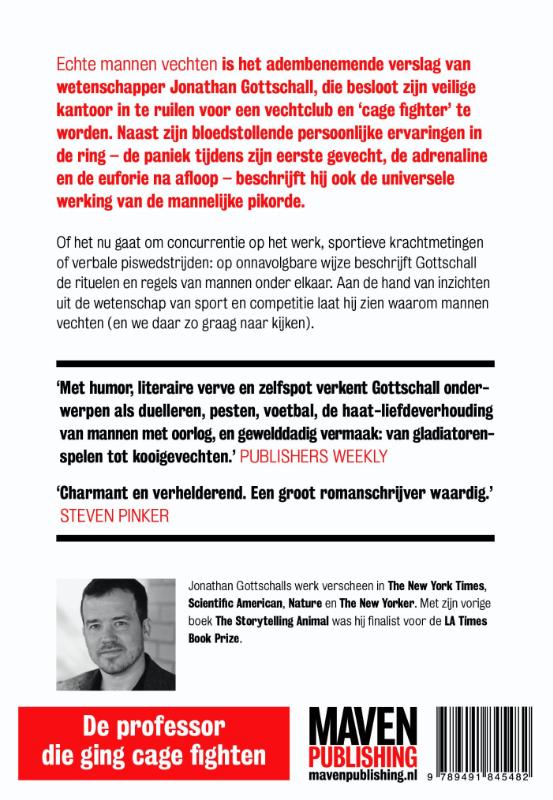 Achterkant van Echte mannen vechten