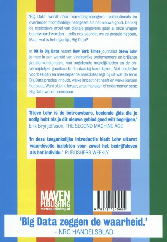 Achterkant van Dit is big data