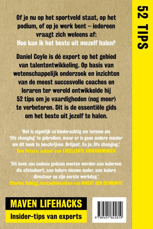Achterkant van Ontwikkel je talenten