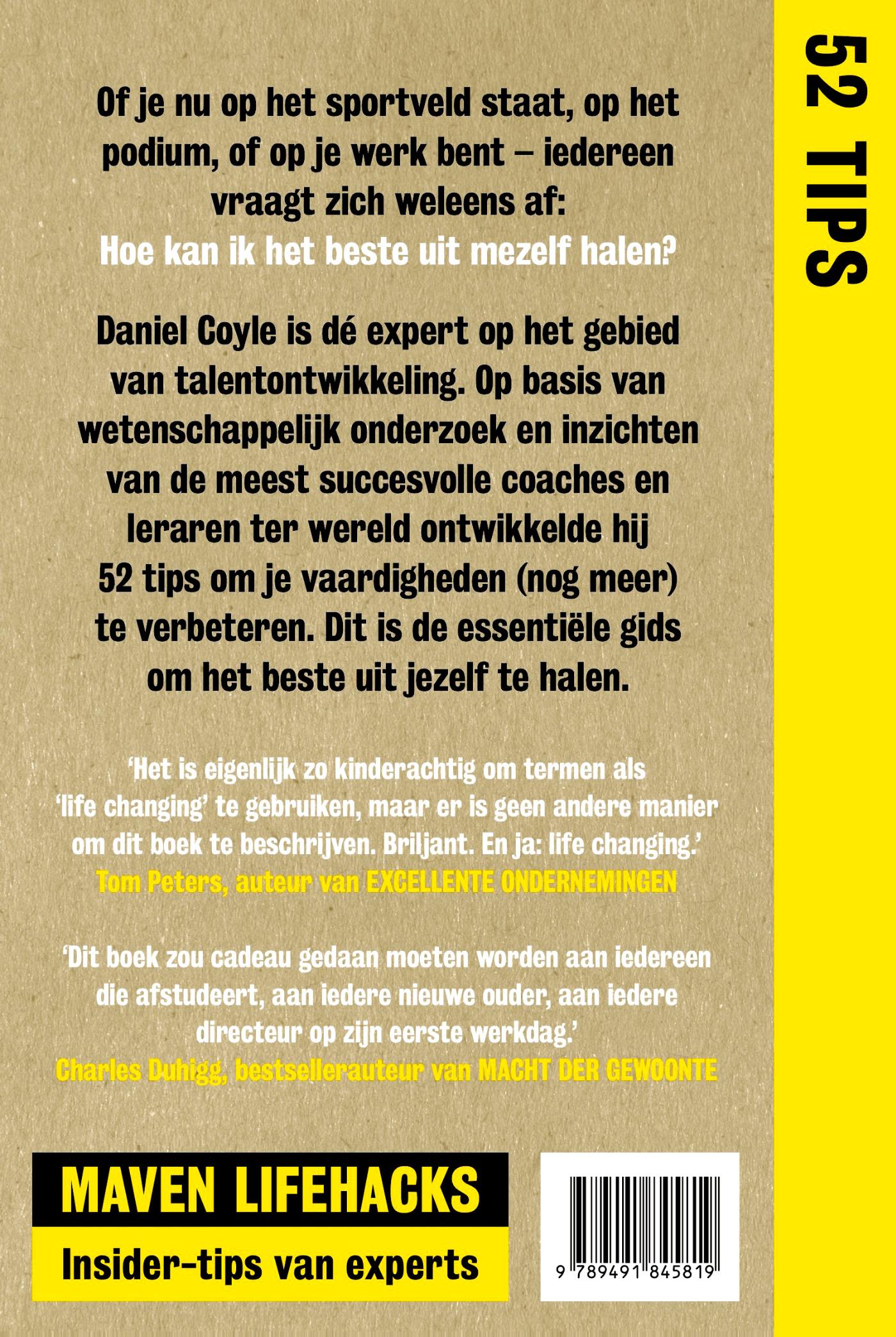 Achterkant van Ontwikkel je talenten