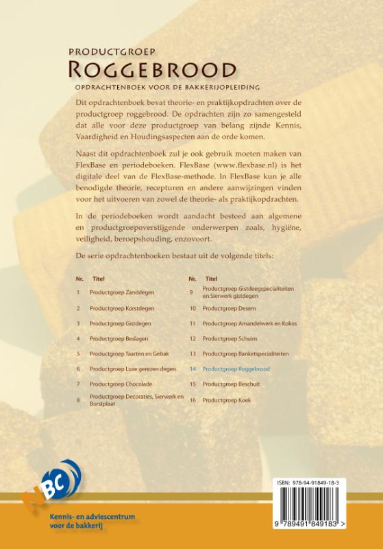 Achterkant van Productgroep roggebrood