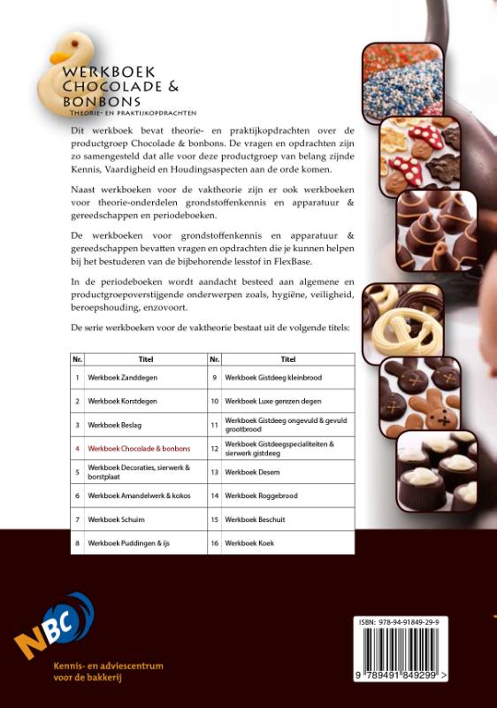 Achterkant van Werkboek chocolade & bonbons