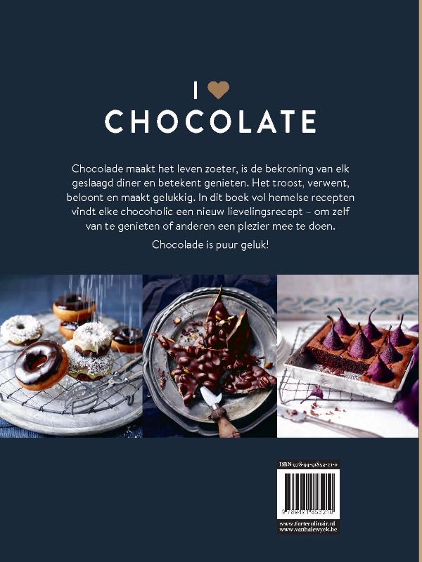 Achterkant van I love chocolate