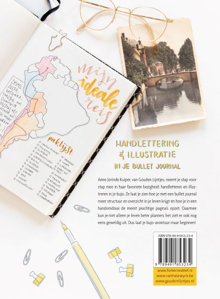 Achterkant van Handlettering & illustratie in je bulletjournal