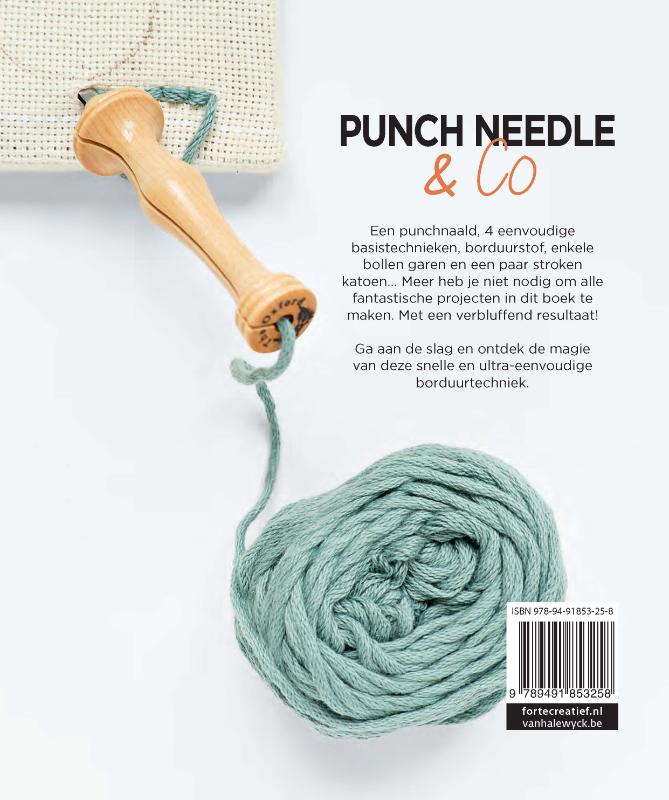 Achterkant van Punch Needle & Co
