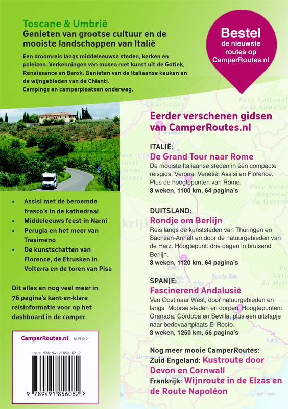 Achterkant van droomreis door Toscane en Umbrie
