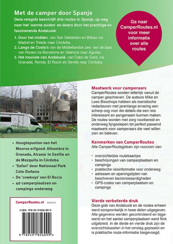 Achterkant van Met de camper door Spanje