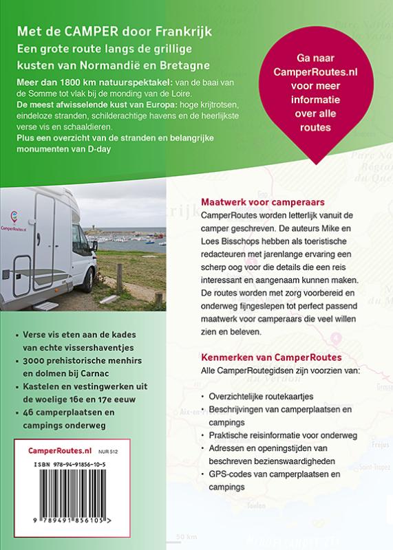 Achterkant van Kustroute Normandië & Bretagne