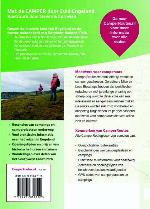 Achterkant van Met de camper door Zuid-Engeland