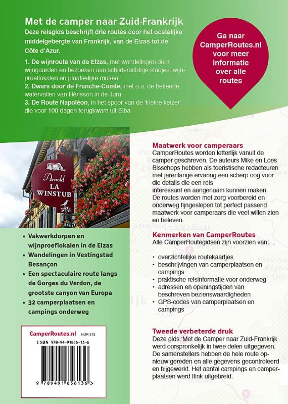 Achterkant van Met de camper naar Zuid-Frankrijk
