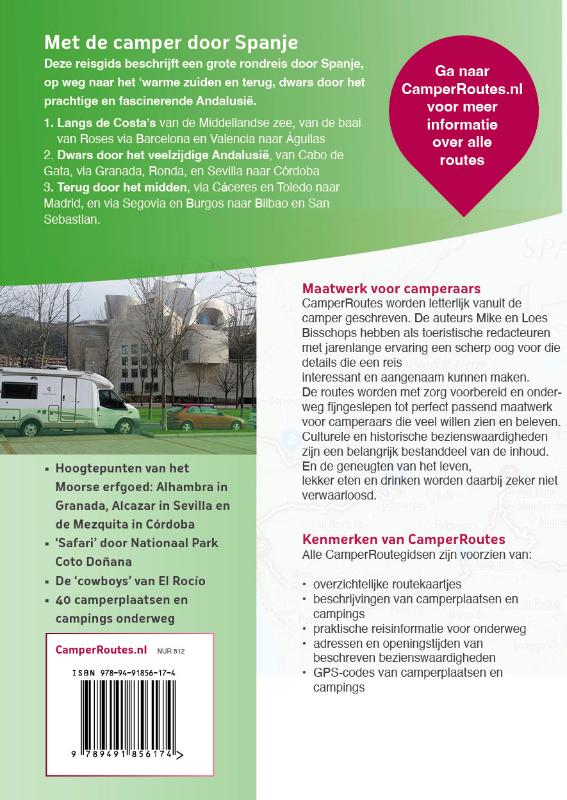 Achterkant van Met de Camper door Spanje