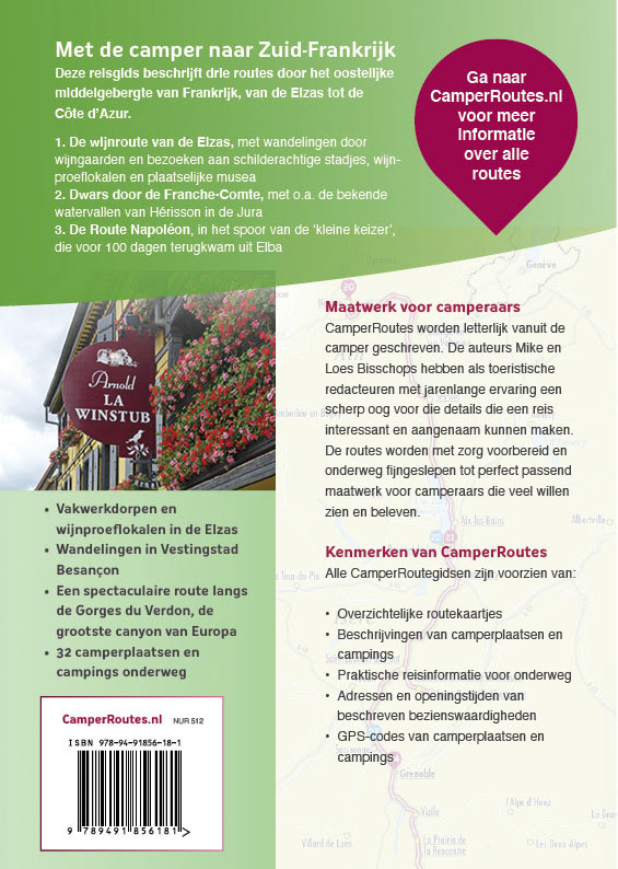 Achterkant van Met de Camper naar Zuid-Frankrijk