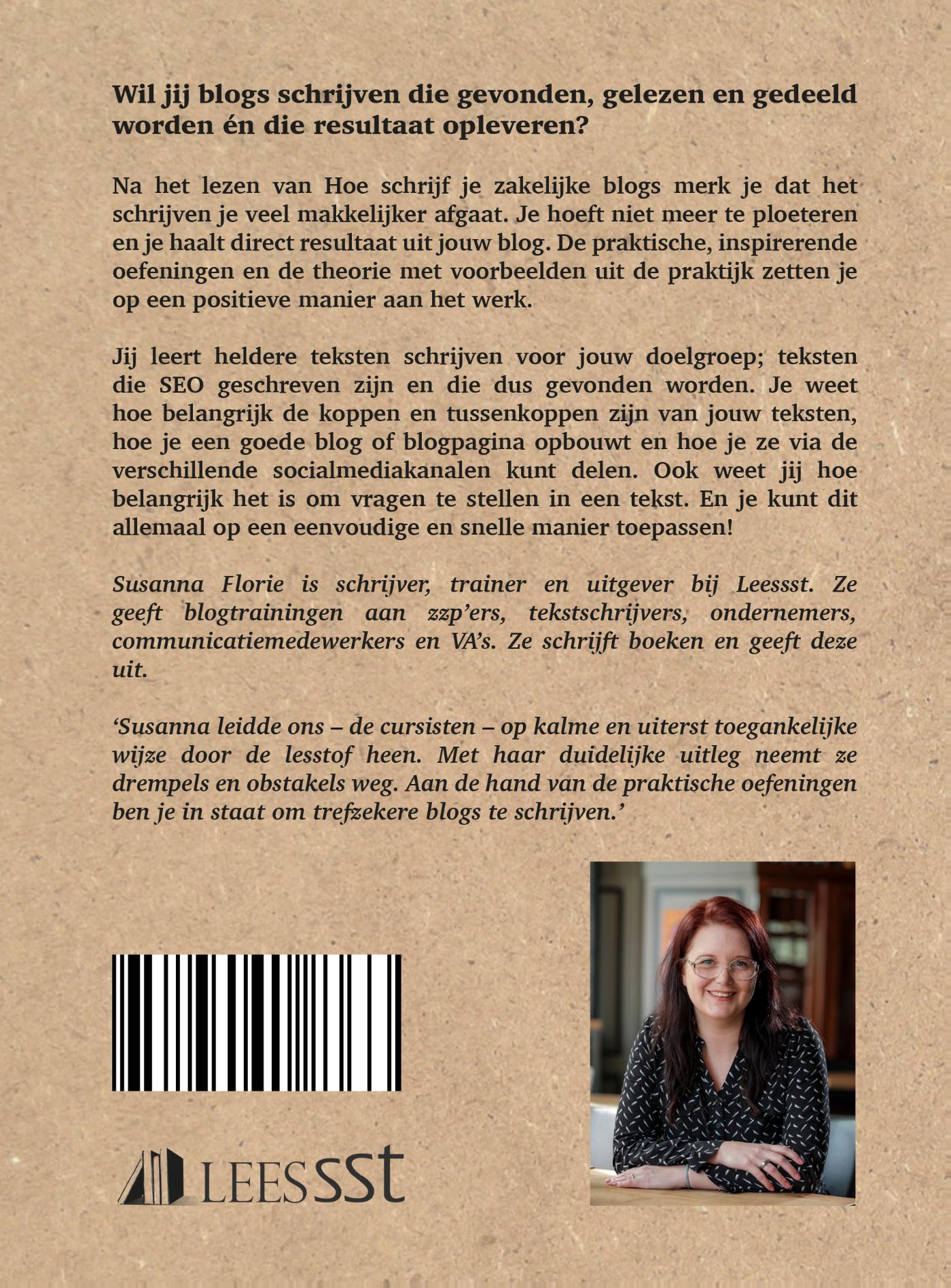 Achterkant van Hoe schrijf je zakelijke blogs
