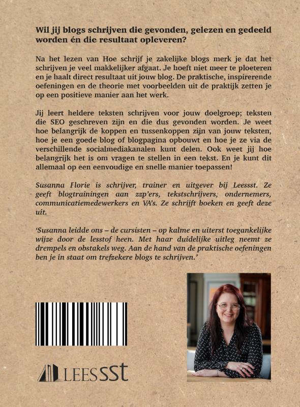 Achterkant van Hoe schrijf je zakelijke blogs