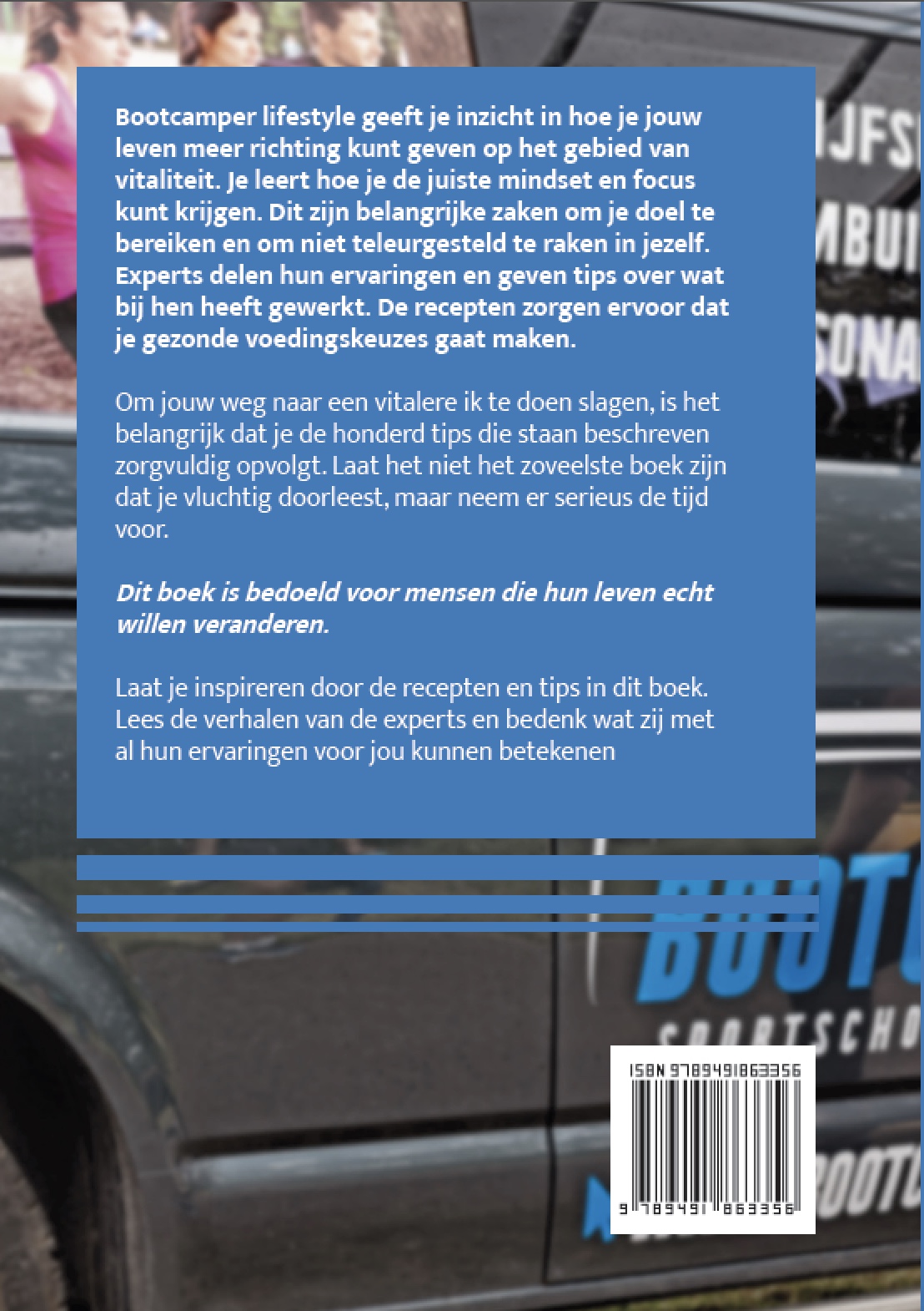 Achterkant van Bootcamper Lifestyle