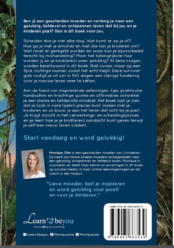 Achterkant van Survivalgids voor gescheiden moeders