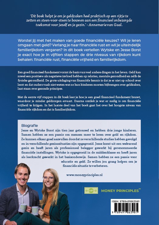 Achterkant van Meer rijk minder dom