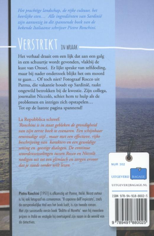 Achterkant van Verstrikt in wraak