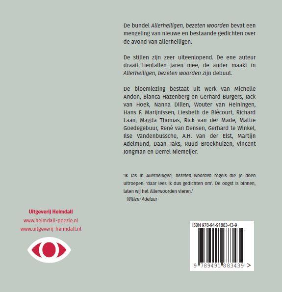 Achterkant van Allerheiligen, bezeten woorden