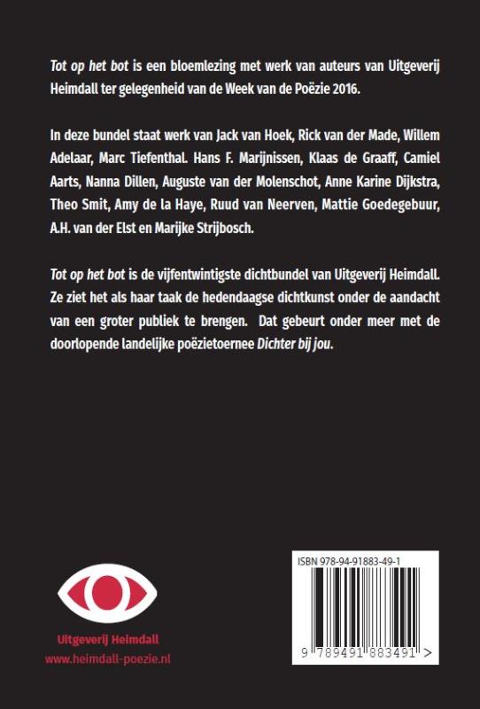 Achterkant van Tot op het bot