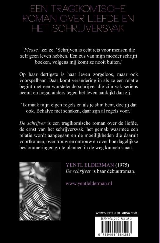 Achterkant van De schrijver
