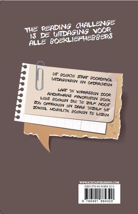 Achterkant van The reading challenge
