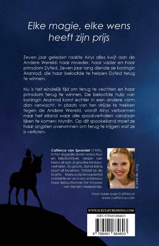 Achterkant van De Vrouwe van Myrdin