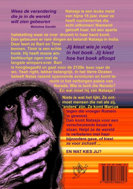 Achterkant van Het verborgen paleis van Narada