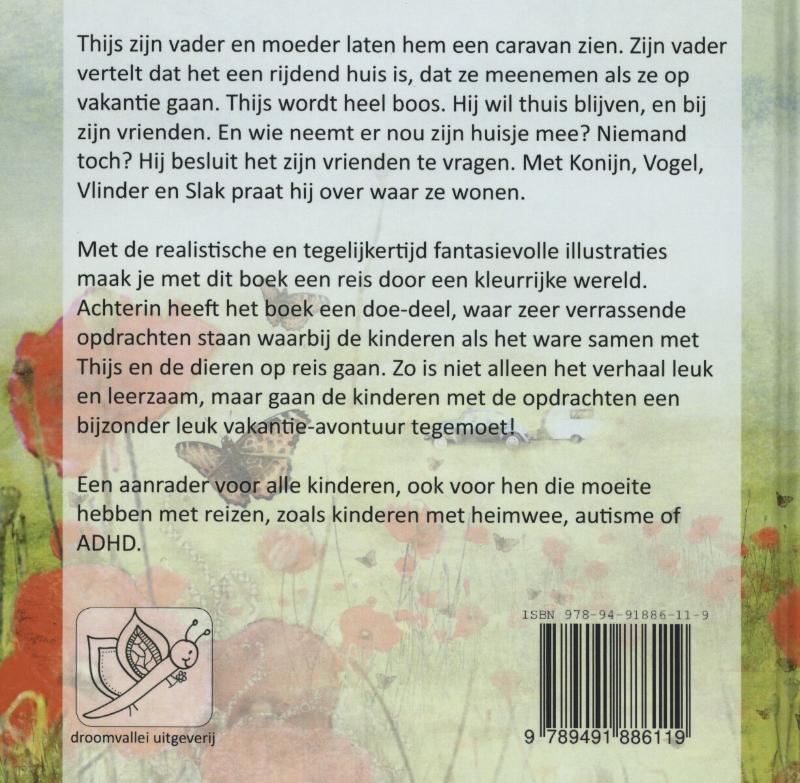 Achterkant van Een rijdend vakantiehuis