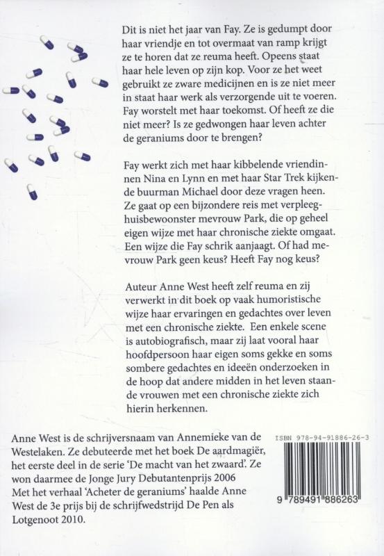 Achterkant van Achter de geraniums