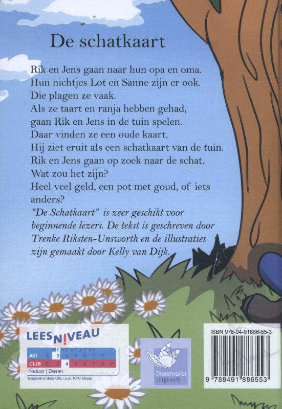 Achterkant van De schatkaart
