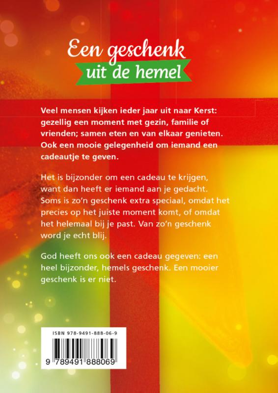 Achterkant van Kerstgeschenkboekje