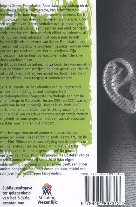 Achterkant van Schrijven als therapie