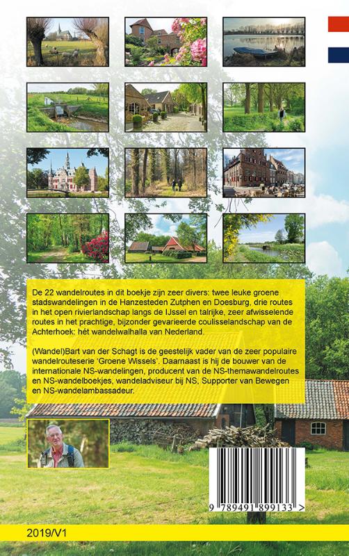 Achterkant van Provinciewandelgids Gelderland / Achterhoek