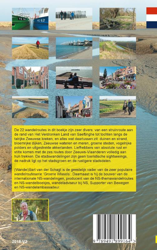 Achterkant van Provinciewandelgids Zeeland