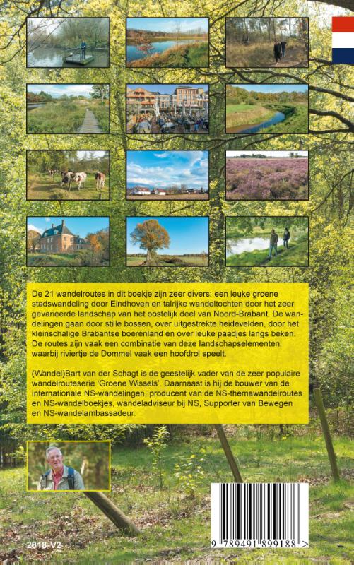 Achterkant van Provinciewandelgids Noord-Brabant oost